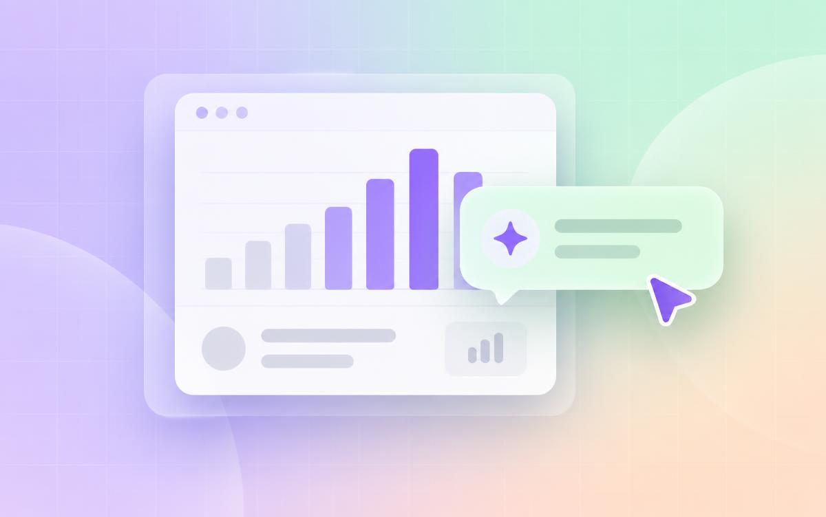 A B2B buyer comparing search results and an AI assistant's recommendation on a laptop