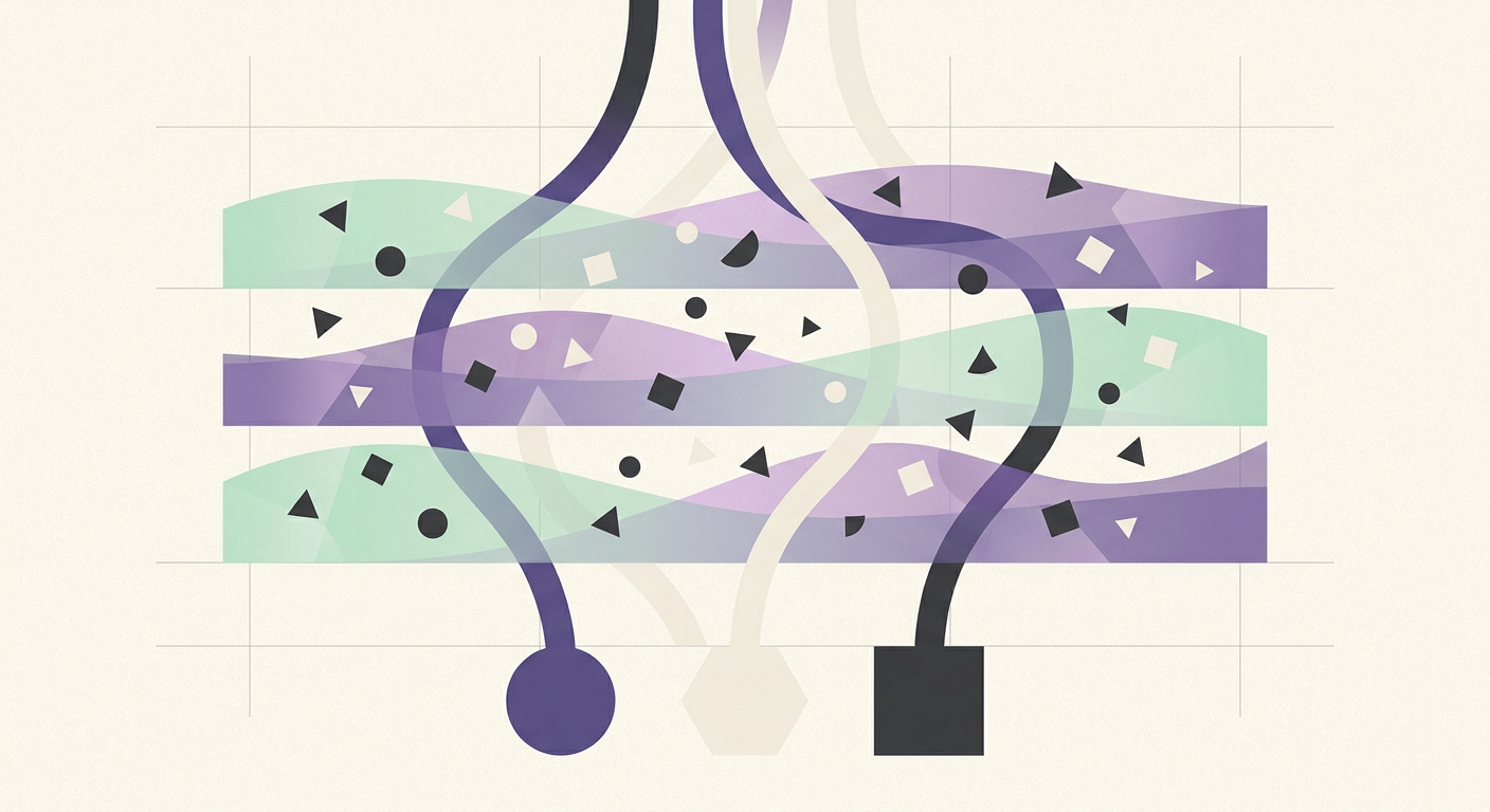 Scattered activity resolves into clear paths and defined outcomes.